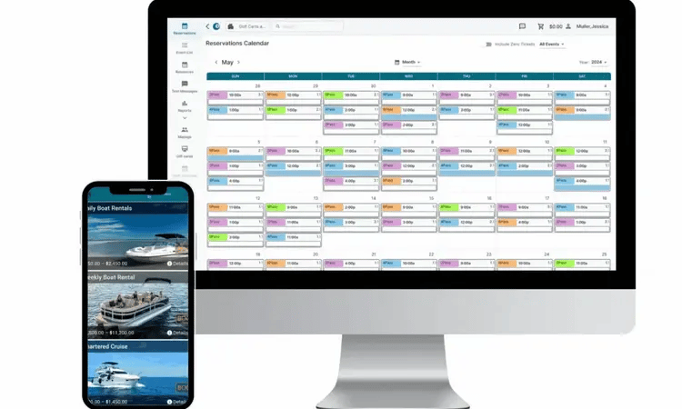 desktop with phone
